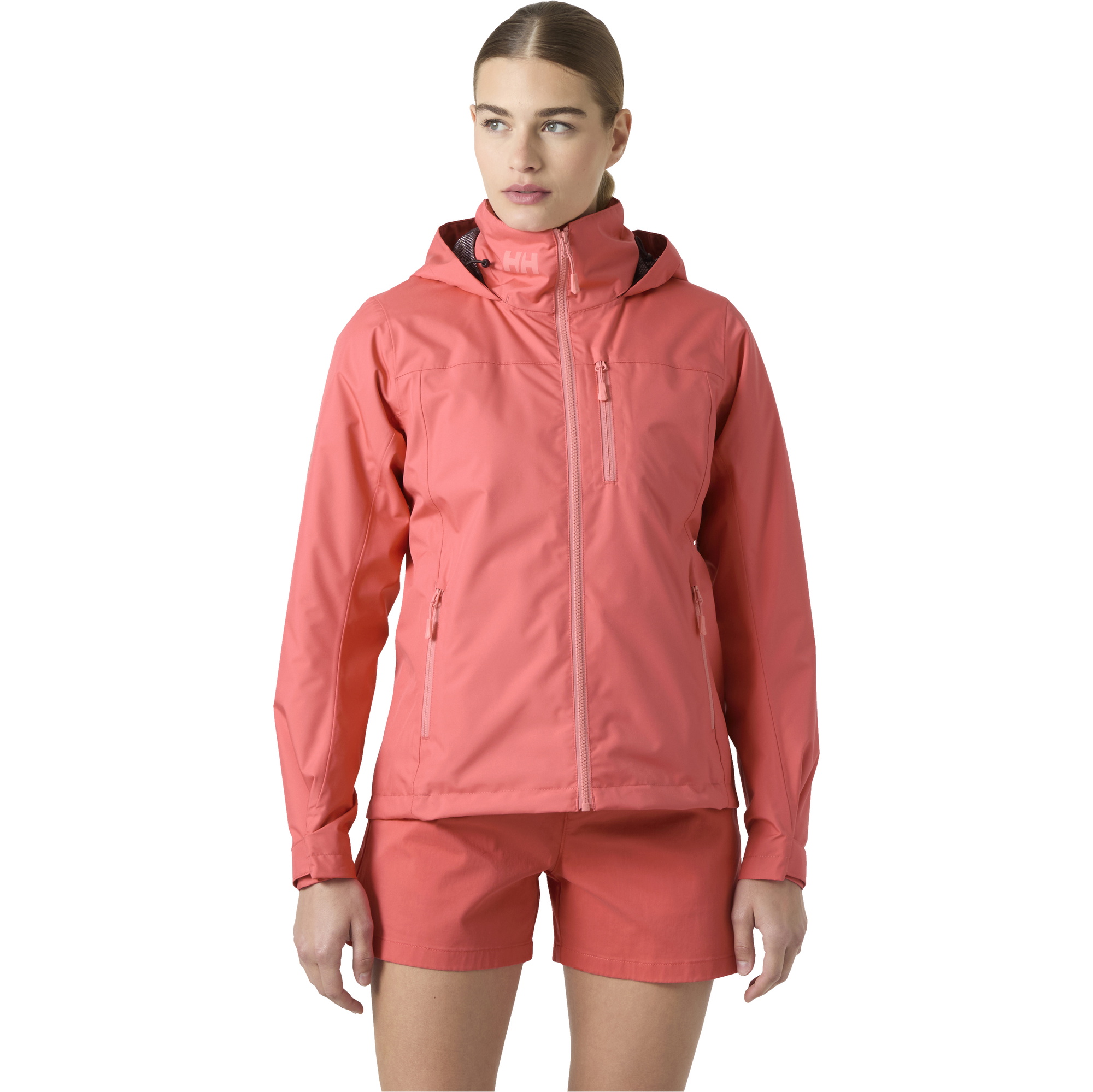 2026 Helly Hansen Casaco Feminino Com Capuz E Camada Intermédia Crew 2.0 34447 - Sunset Pink